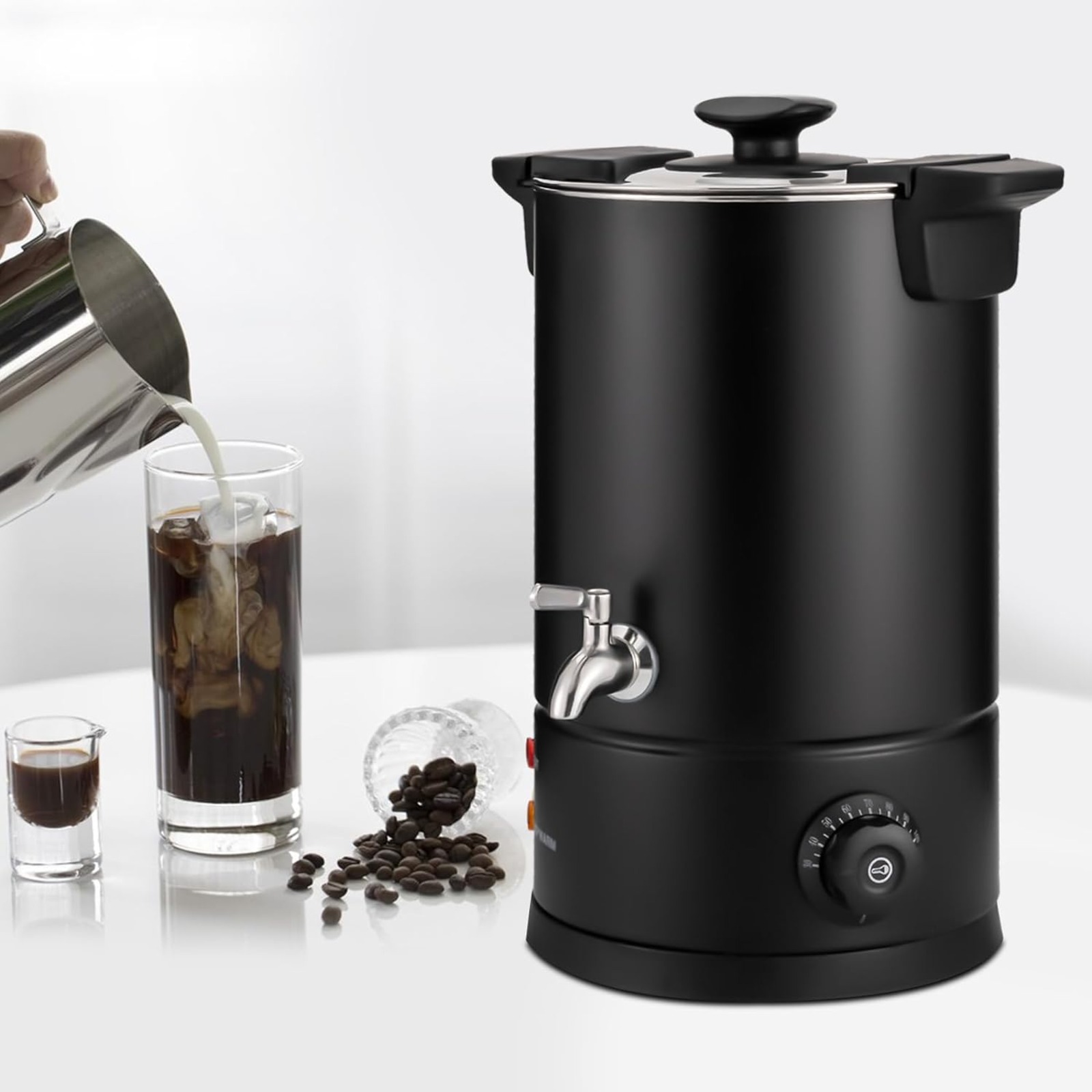 8L Stainless Steel Coffee Urn, - Coffee Tea Urn reseña y precio