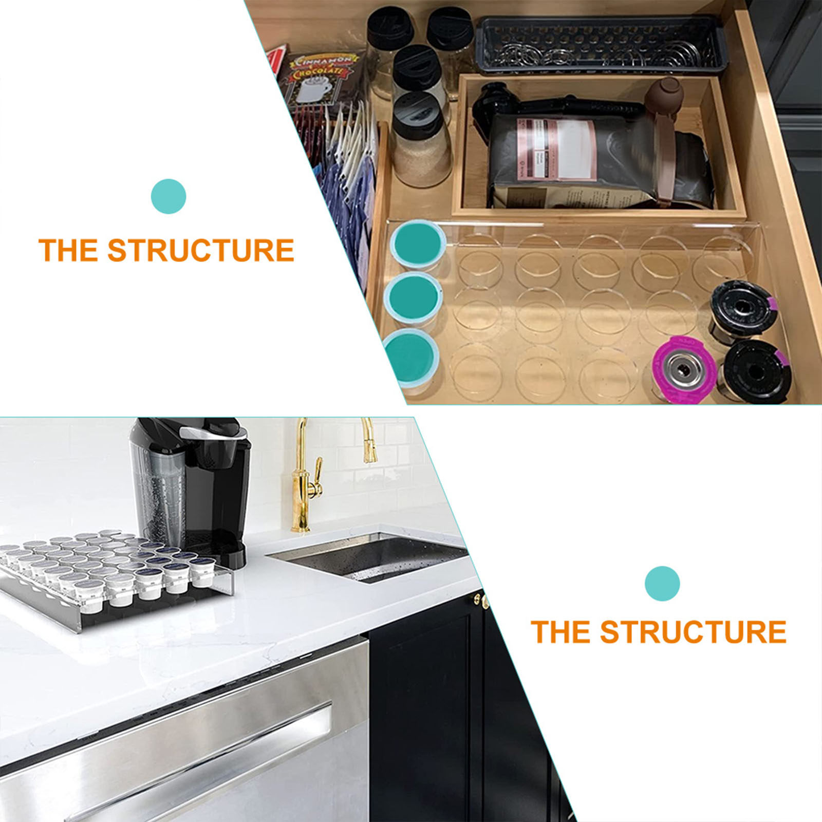 24-Bay Acrylic Coffee Capsules - Coffee Capsule Holder reseña y precio