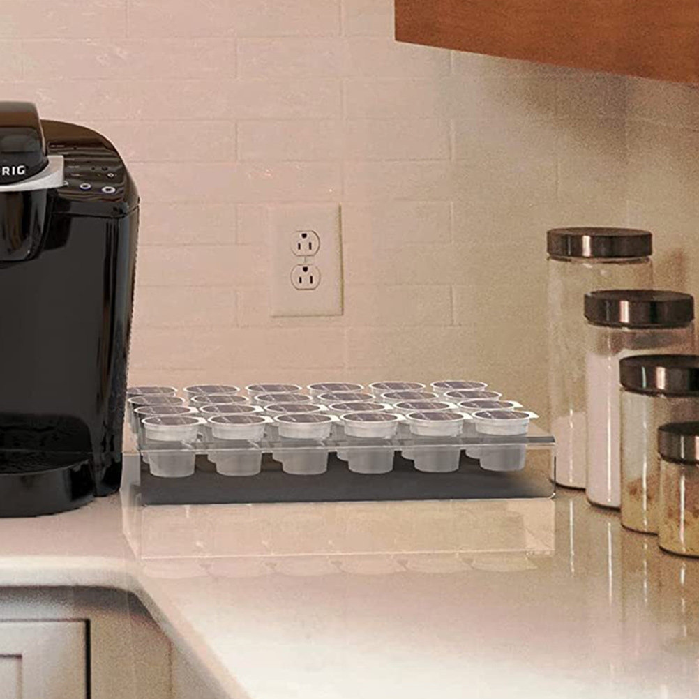 24-Bay Acrylic Coffee Capsules - Coffee Capsule Holder reseña y precio