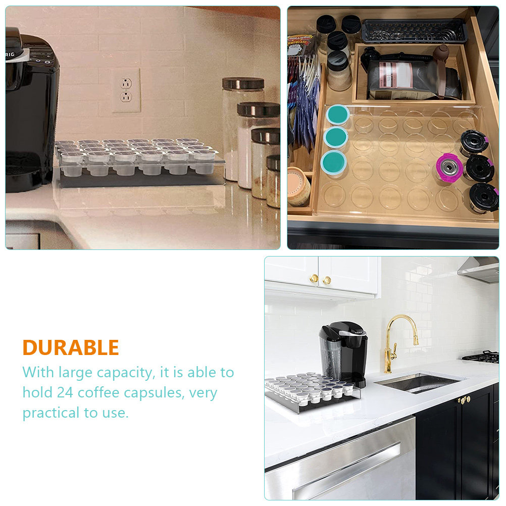24-Bay Acrylic Coffee Capsules - Coffee Capsule Holder reseña y precio