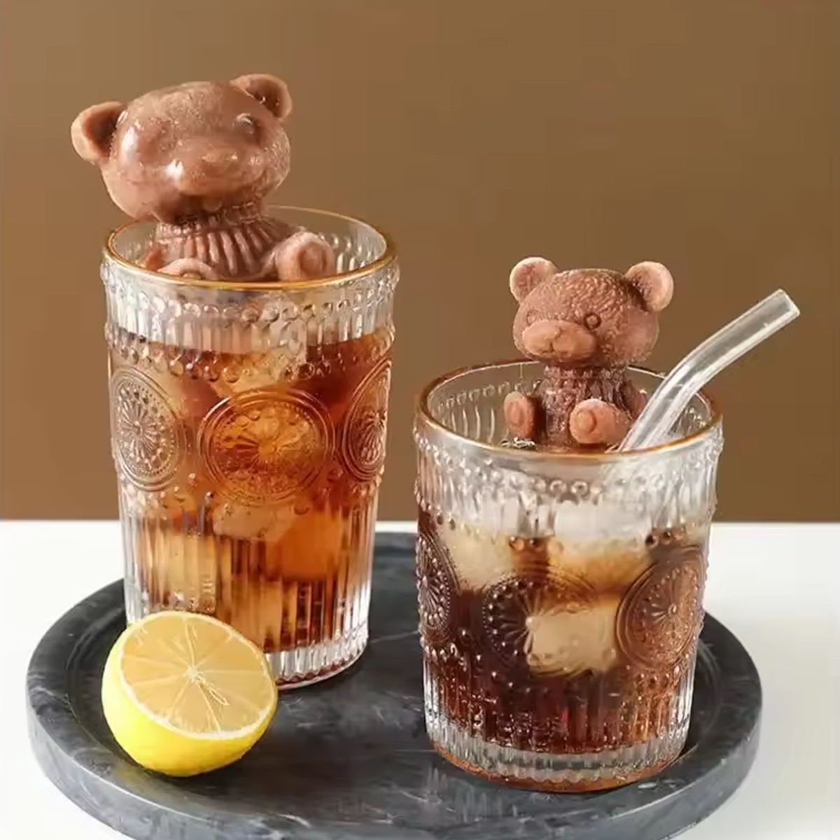1~6Pcs Ice Bear Mold 3D Bear S - Coffee Tea Love reseña y precio