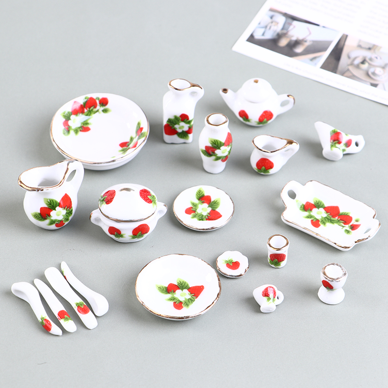 1 Set 1:12 Miniature Doll Hous - Tea Coffee Pot Set reseña y precio
