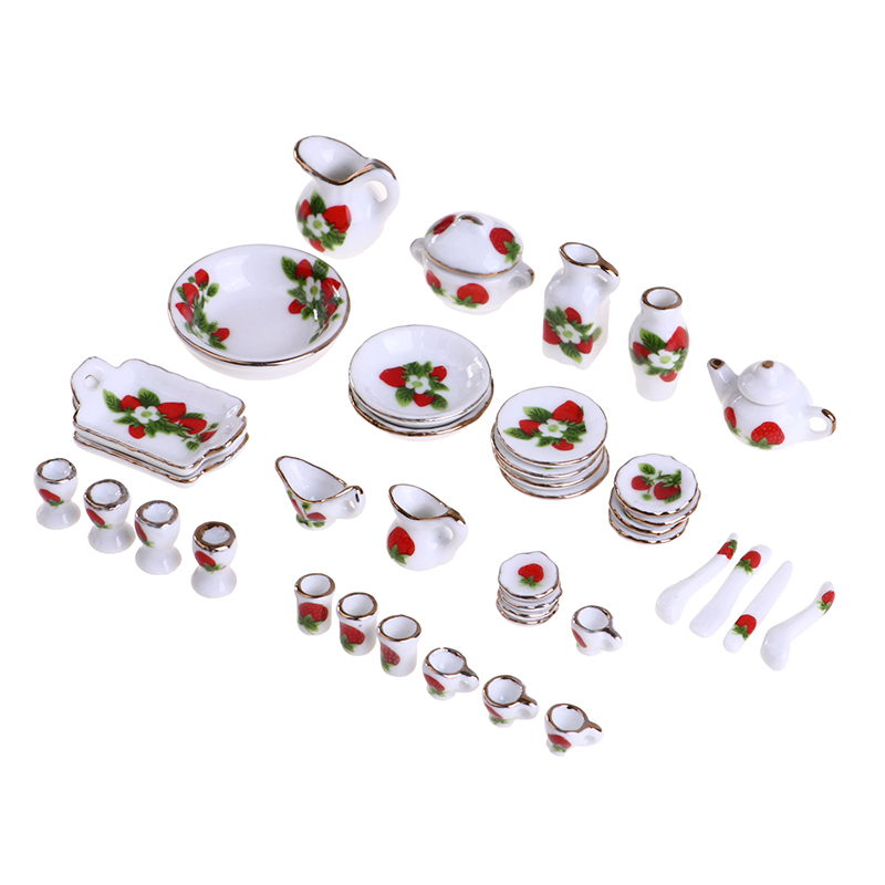 1 Set 1:12 Miniature Doll Hous - Tea Coffee Pot Set reseña y precio