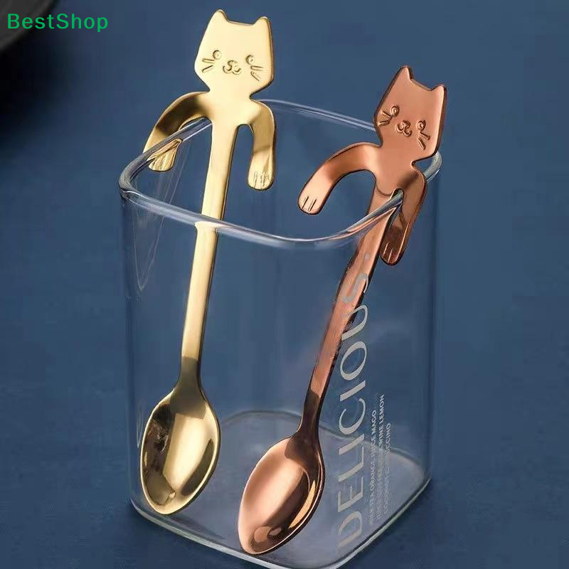 ☪Stainless Steel Cute Cat Hang - Coffee Tea Love reseña y precio