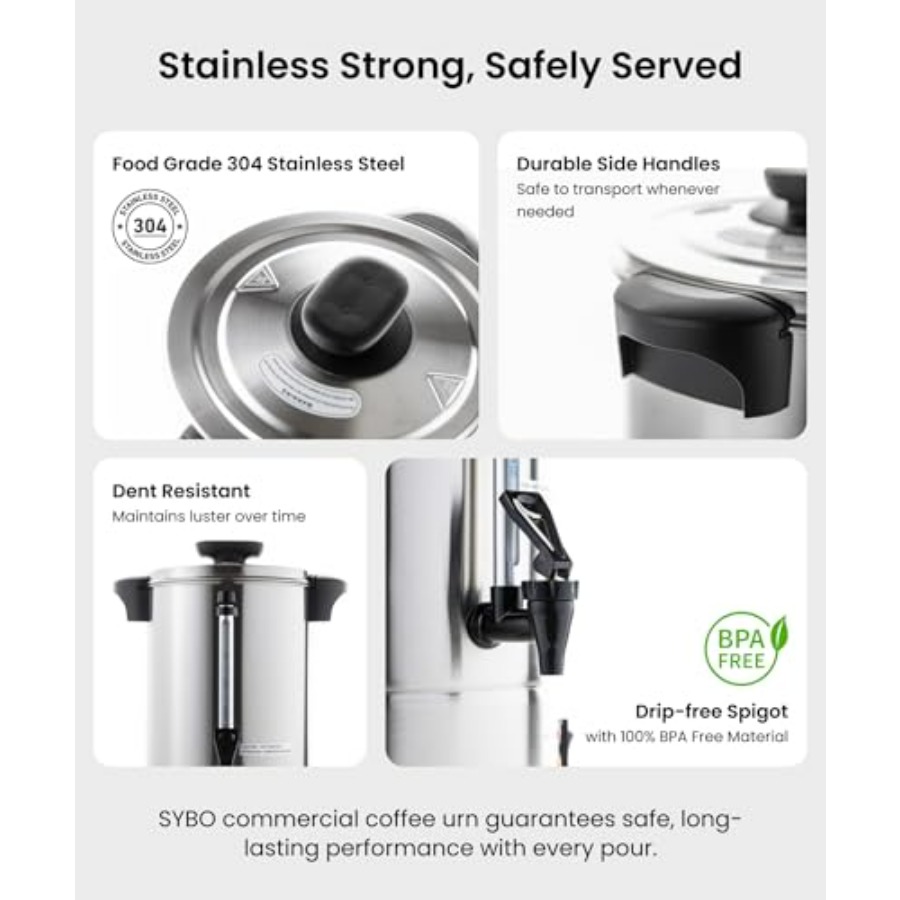 120 Cup Commercial Coffee Urn  - Coffee Tea Urn reseña y precio