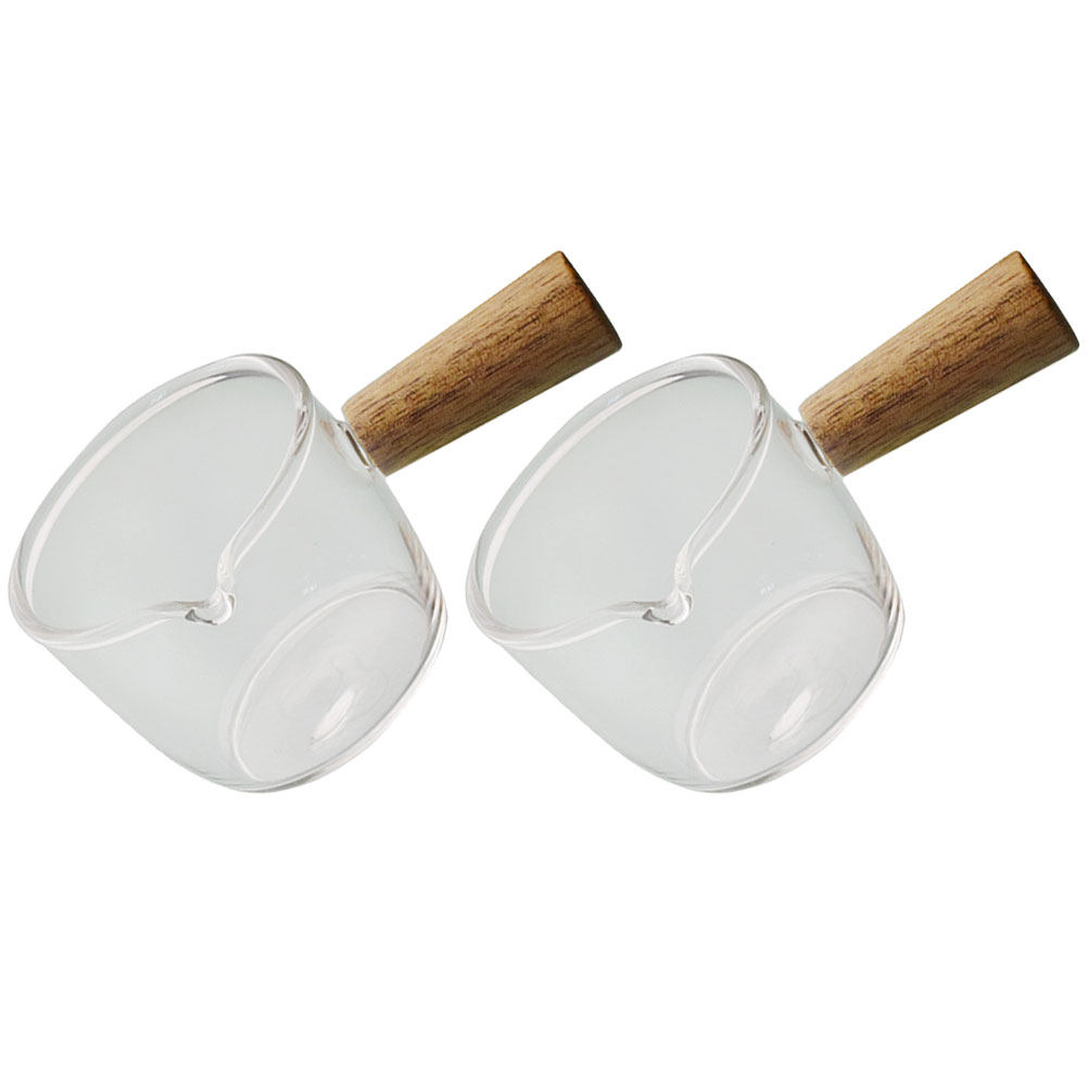 2Pcs Glass Milk Cups Premium T - Barista Milk Jug reseña y precio