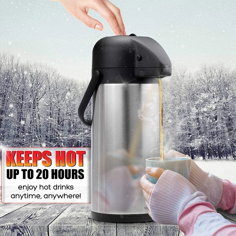 Stainless Steel Airpot Dispens - Coffee Tea Urn reseña y precio