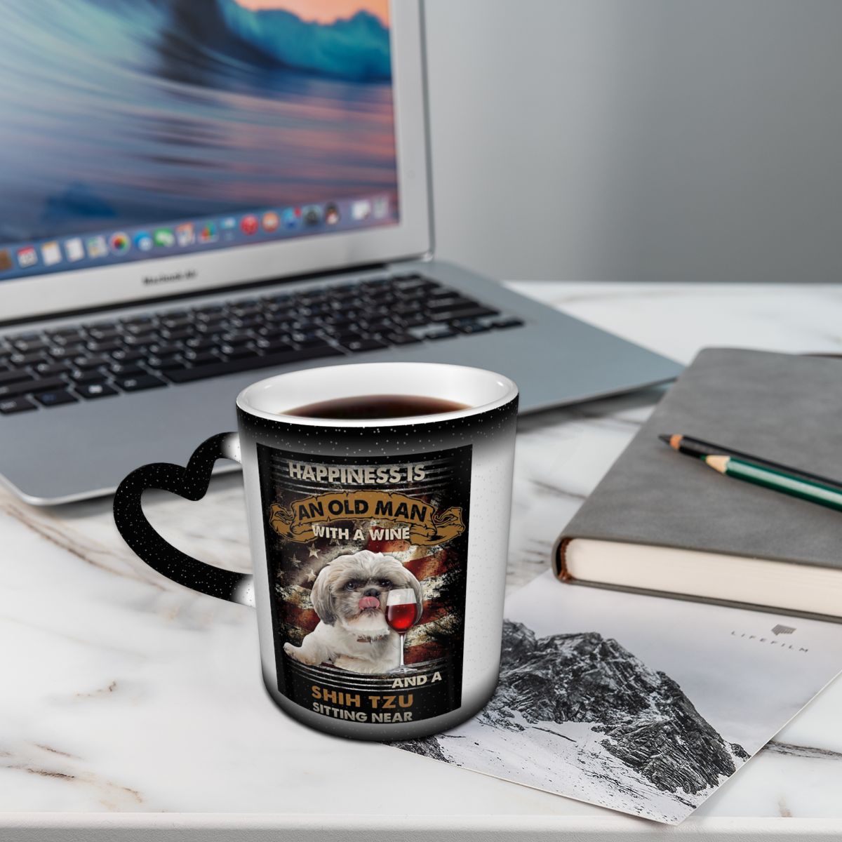 Happiness Is An Old Man With A - Coffee Tea Near reseña y precio