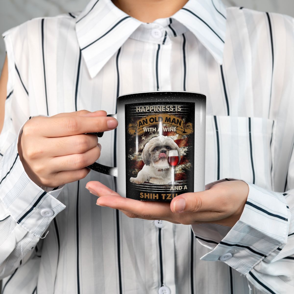 Happiness Is An Old Man With A - Coffee Tea Near reseña y precio