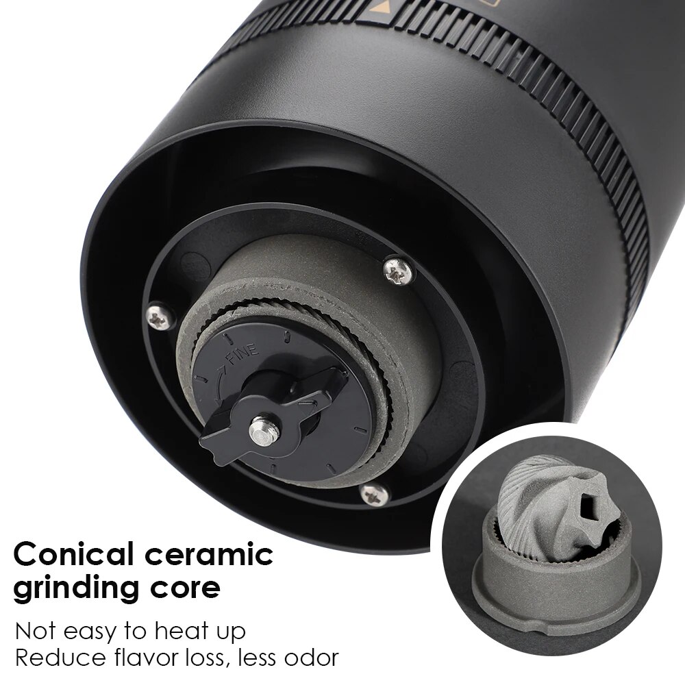 Coffee Grinder TYPE C USB Char - Burr Hand Grinder reseña y precio