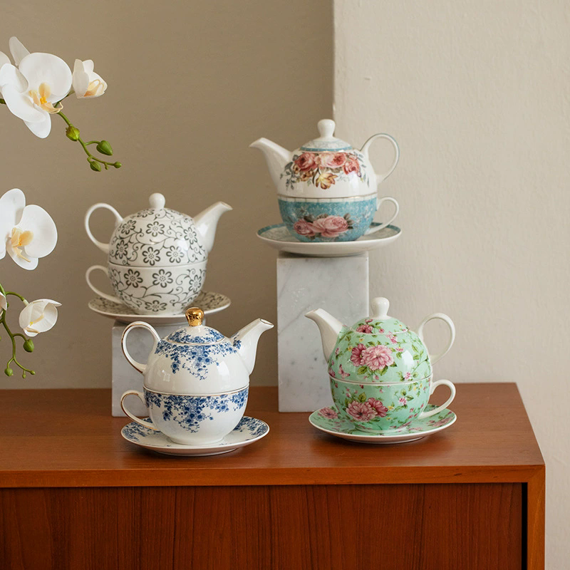 Flower Teapots,Coffee Pot,Moth - Tea Coffee Pot Set reseña y precio