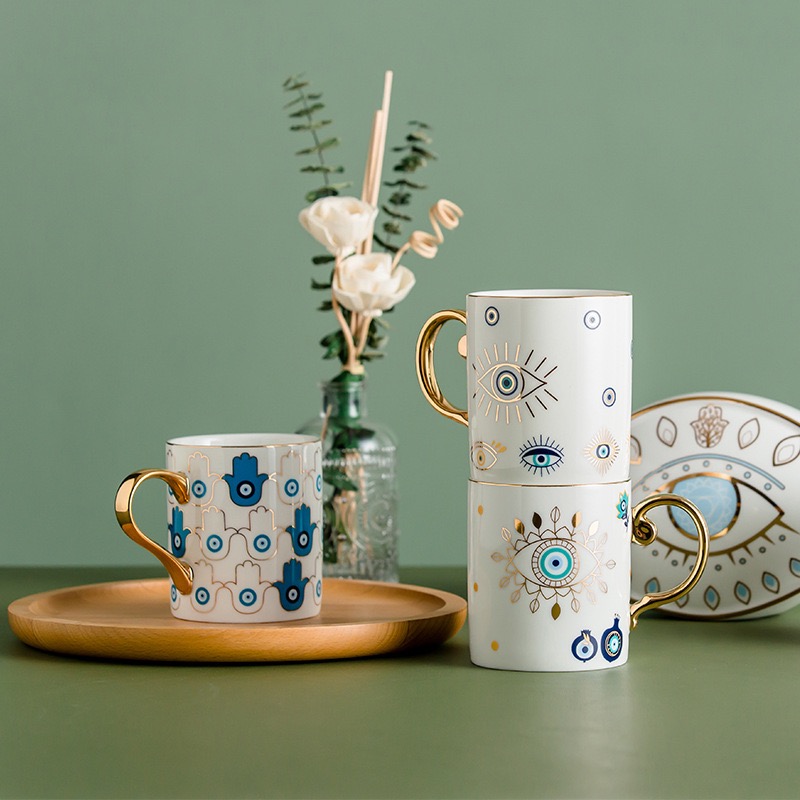 Blue Eye Coffee Cup Devil's Ey - Coffee Tea Pictures reseña y precio