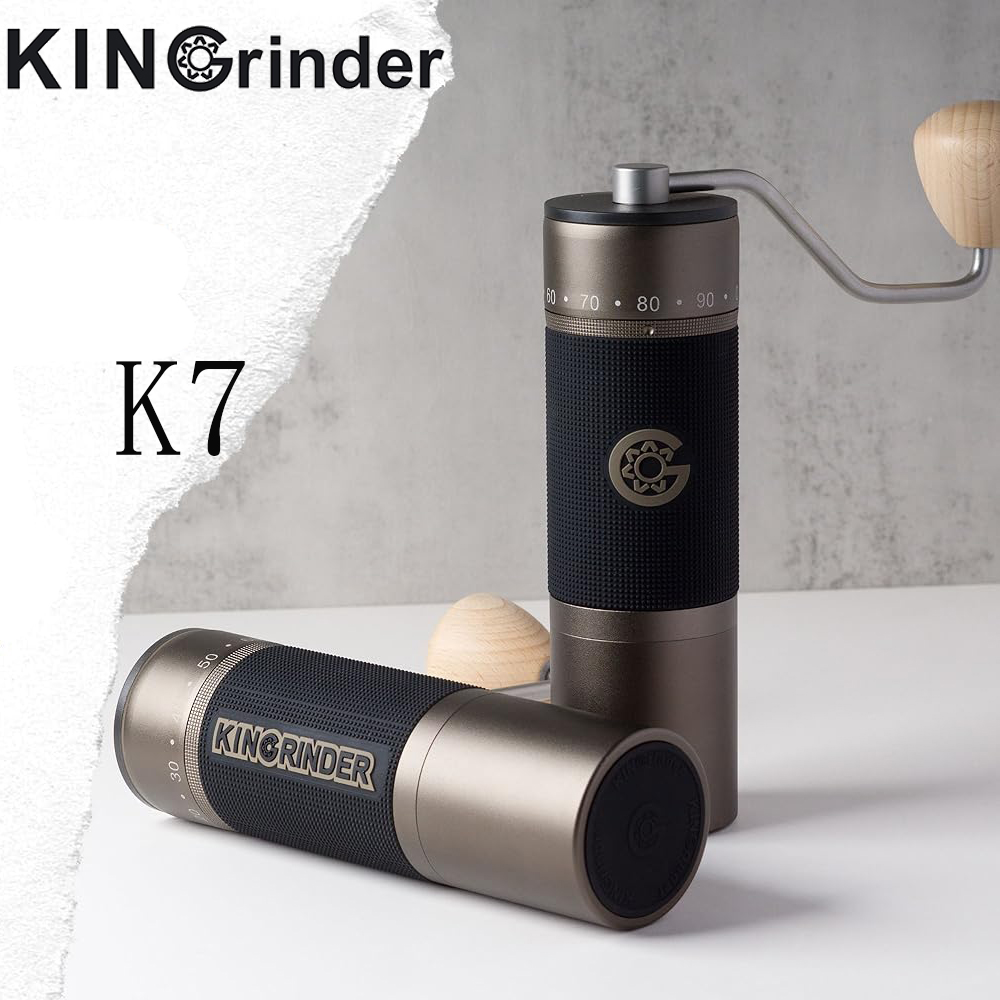 Kingrinder K7 manual coffee gr - Burr Hand Grinder reseña y precio
