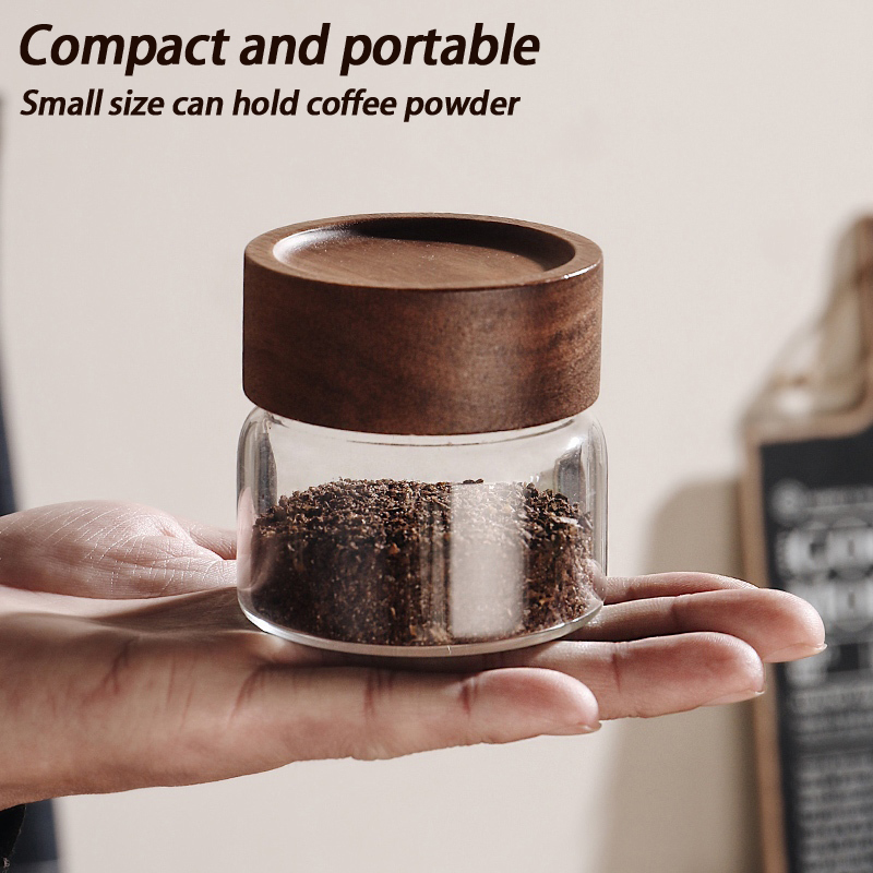 Glass Sealed Storage Jar With  - Coffee Tea And Bean reseña y precio