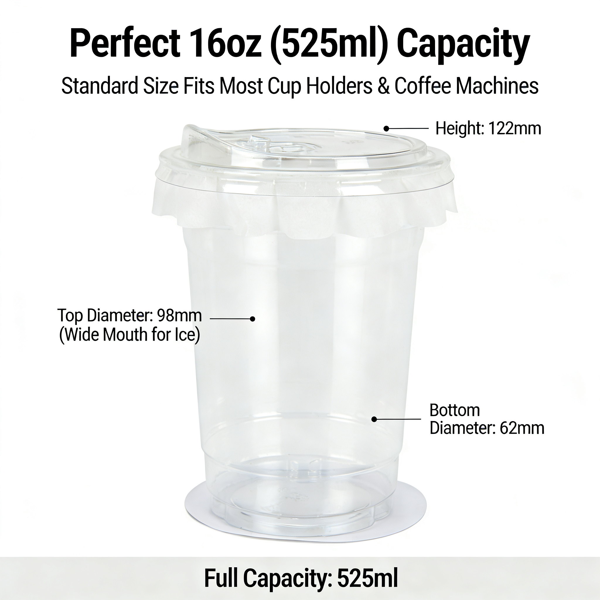 20 PCS PET Cold Drink Cups wit - Coffee Tea Pictures reseña y precio