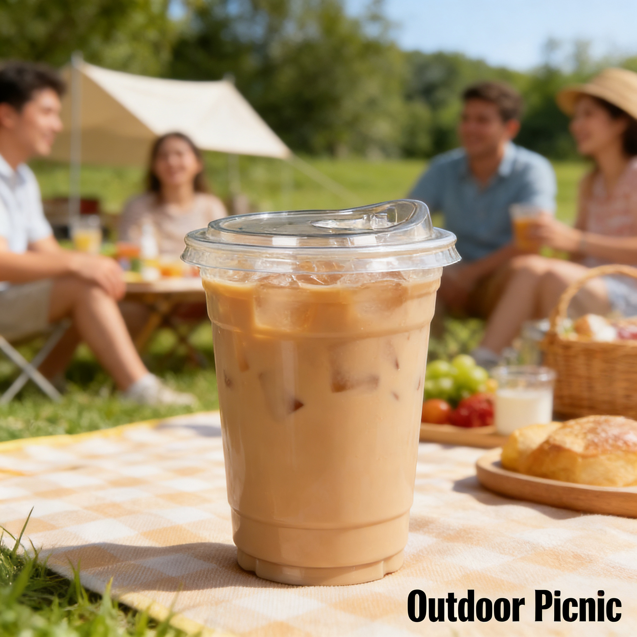 20 PCS PET Cold Drink Cups wit - Coffee Tea Pictures reseña y precio