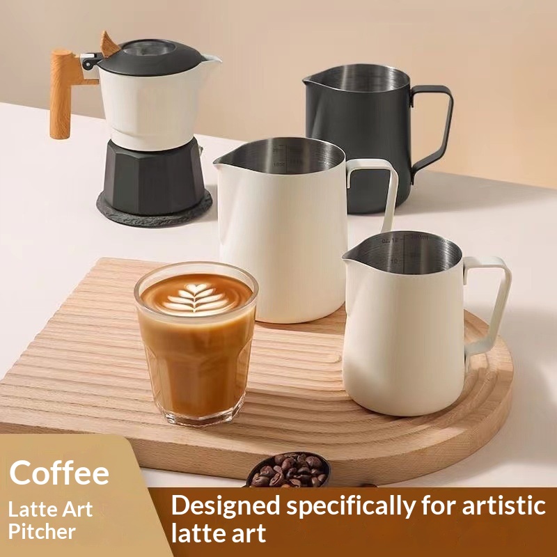 Coffee Milk Frothing Pitcher J - Barista Milk Jug reseña y precio