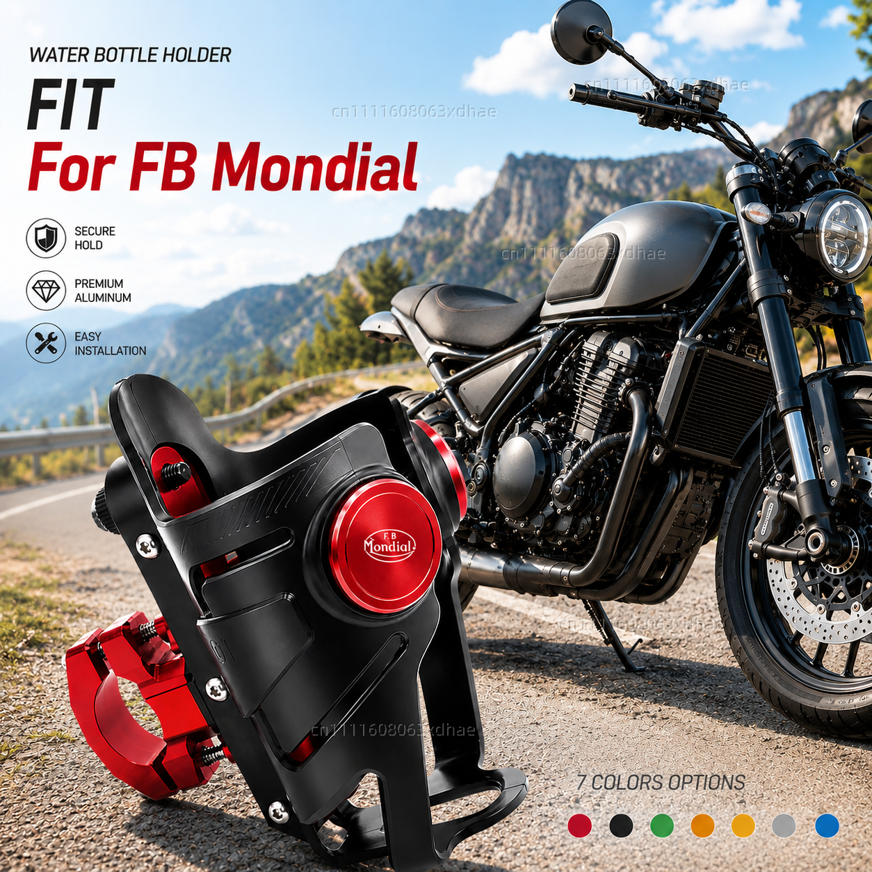 Motorcycle Water Bottle Holder - Coffee Tea Pictures reseña y precio