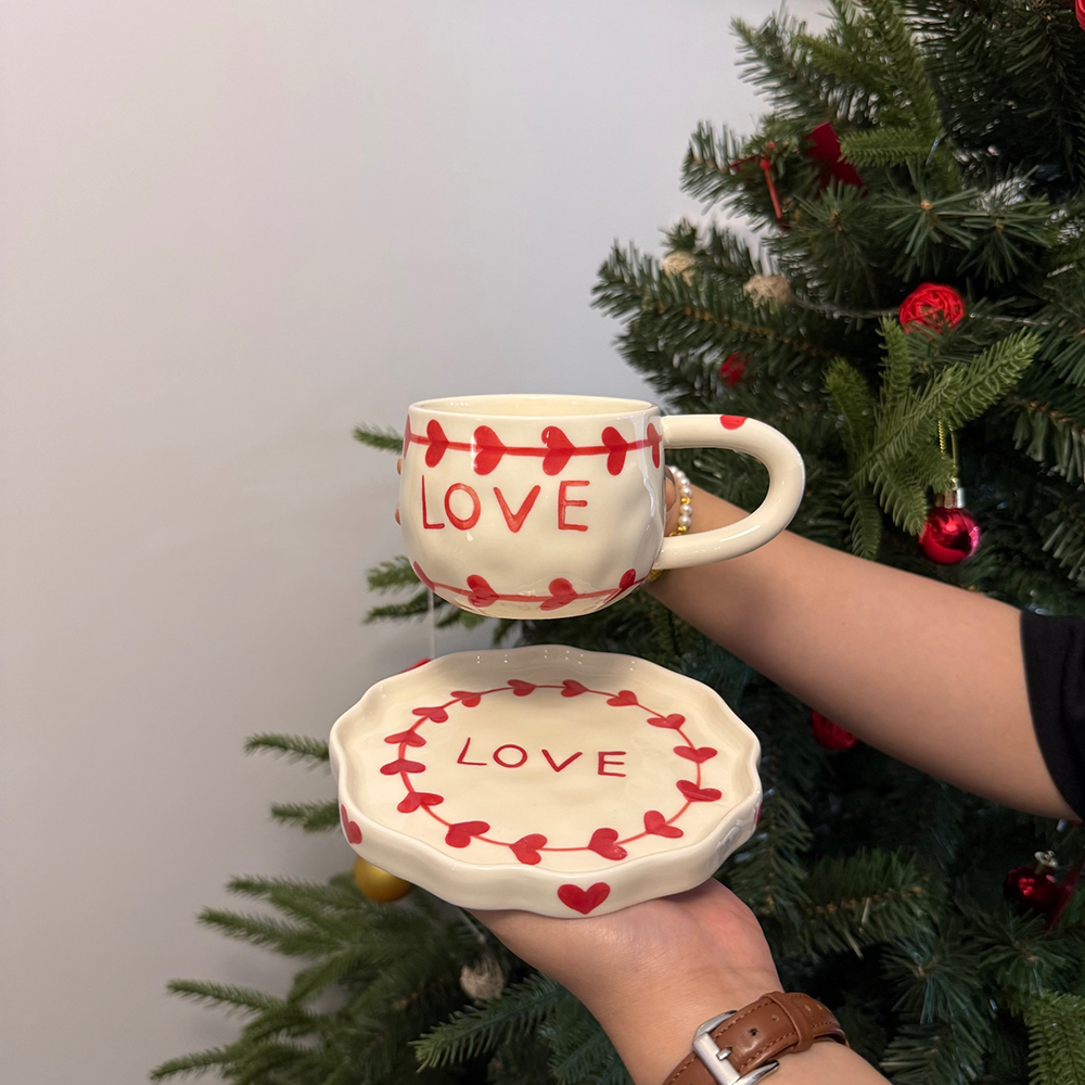 Valentine's Day Love Ceramic C - Coffee Tea Love reseña y precio