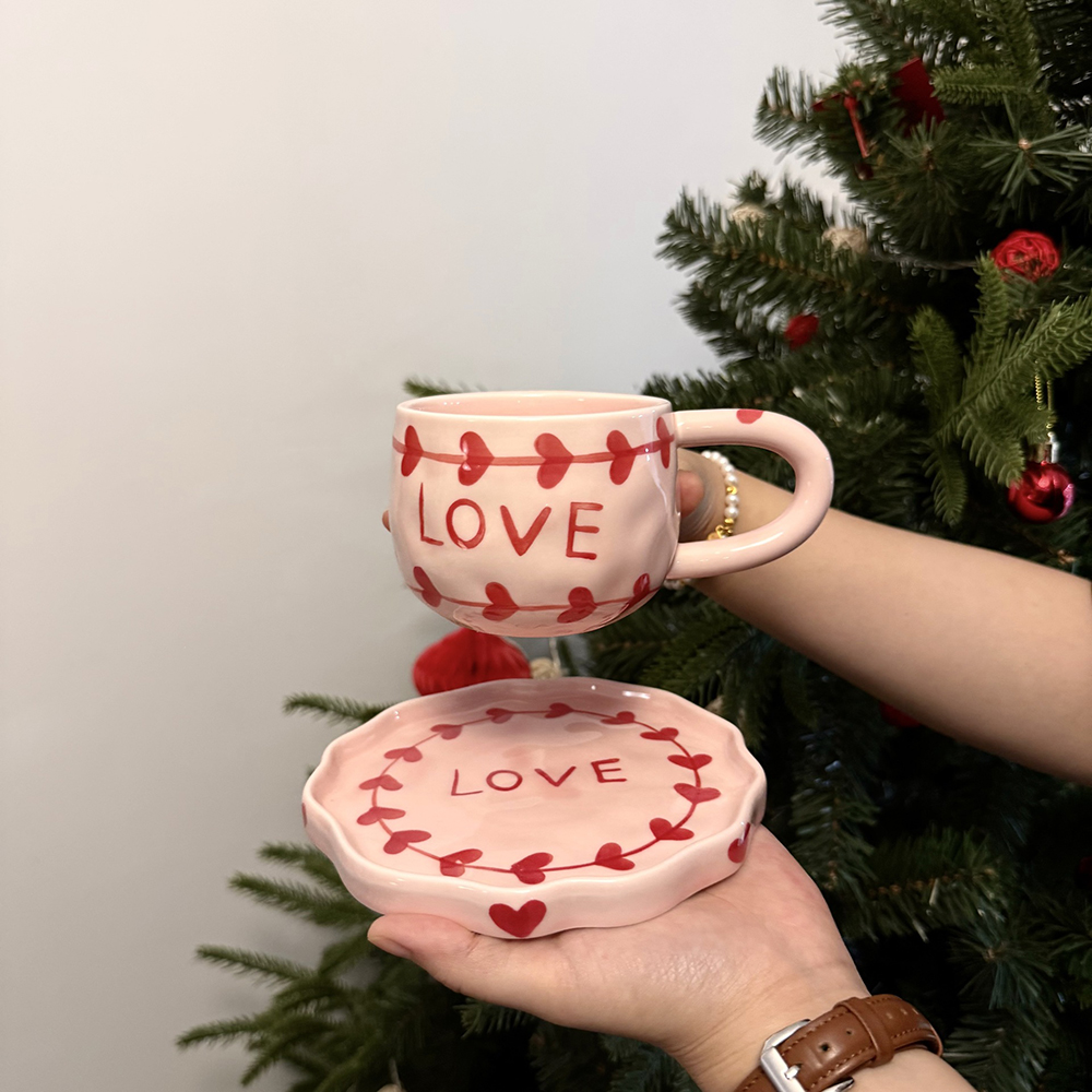 Valentine's Day Love Ceramic C - Coffee Tea Love reseña y precio