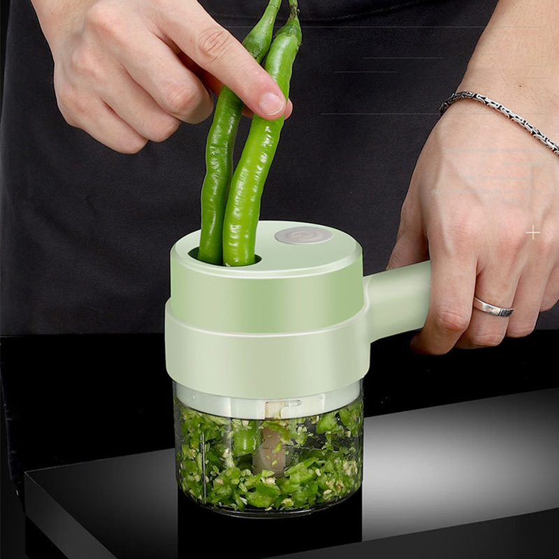 4In1 Electric Vegetable Cutter - Burr Hand Grinder reseña y precio