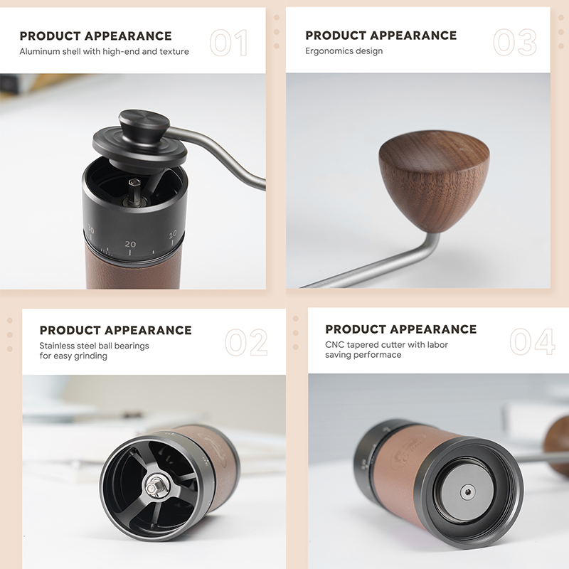 icafilas Manual Coffee Grinder - Burr Hand Grinder reseña y precio