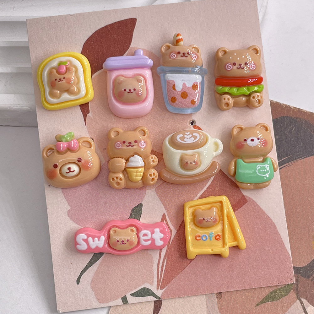 10pcs Kawaii Cartoon Milk Tea  - Coffee Tea Love reseña y precio