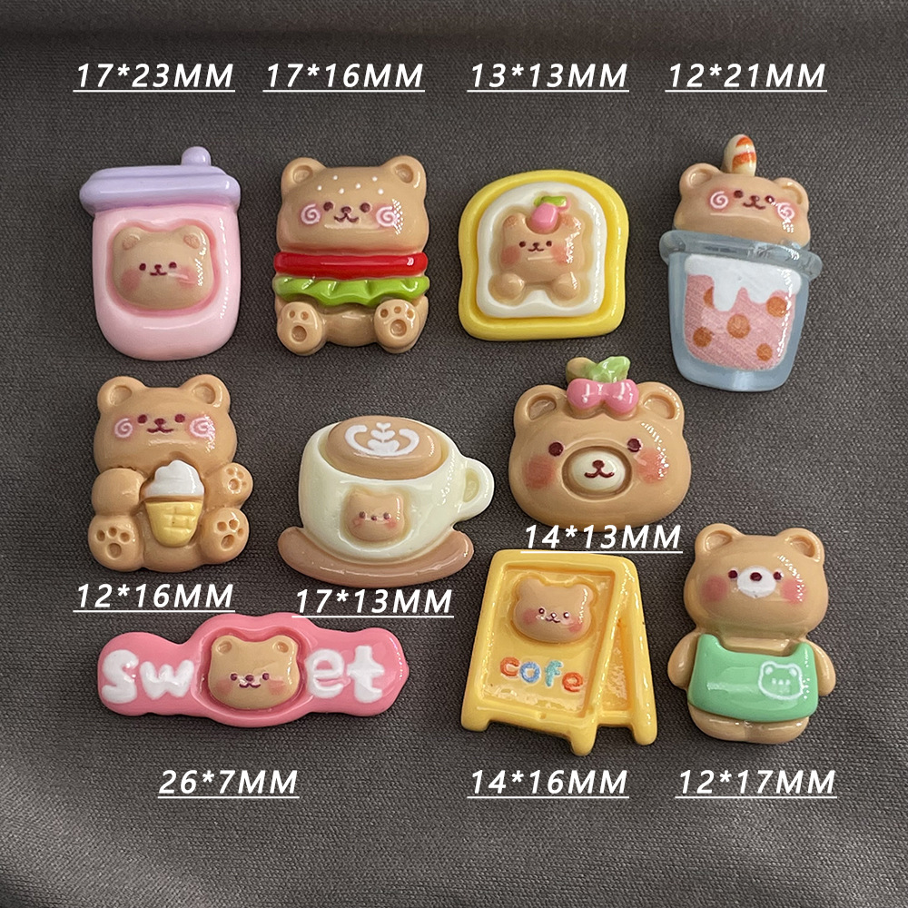 10pcs Kawaii Cartoon Milk Tea  - Coffee Tea Love reseña y precio