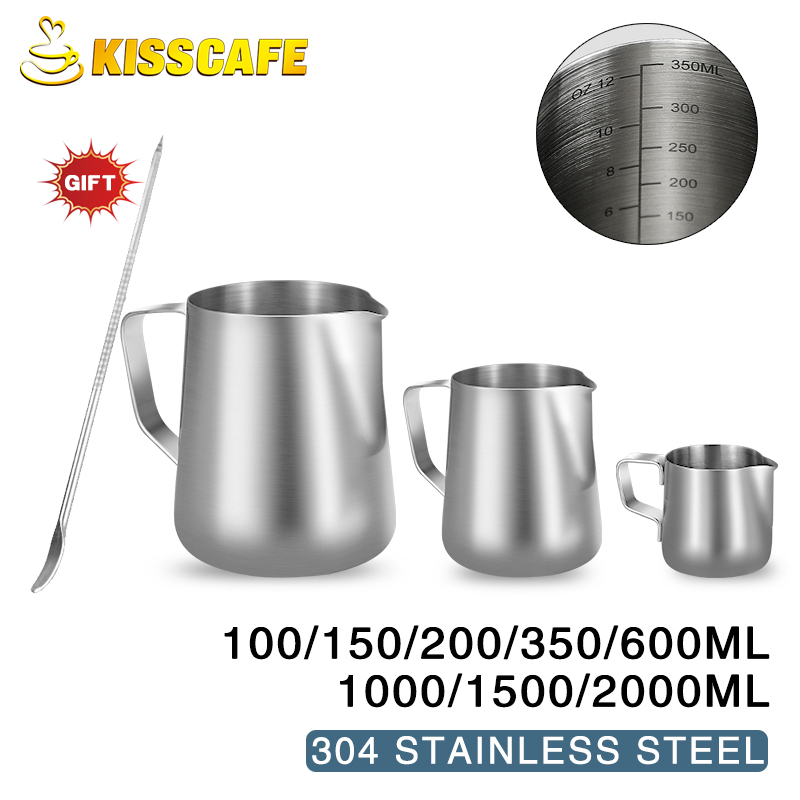 Milk Frother Jug Stainless Ste - Barista Milk Jug reseña y precio