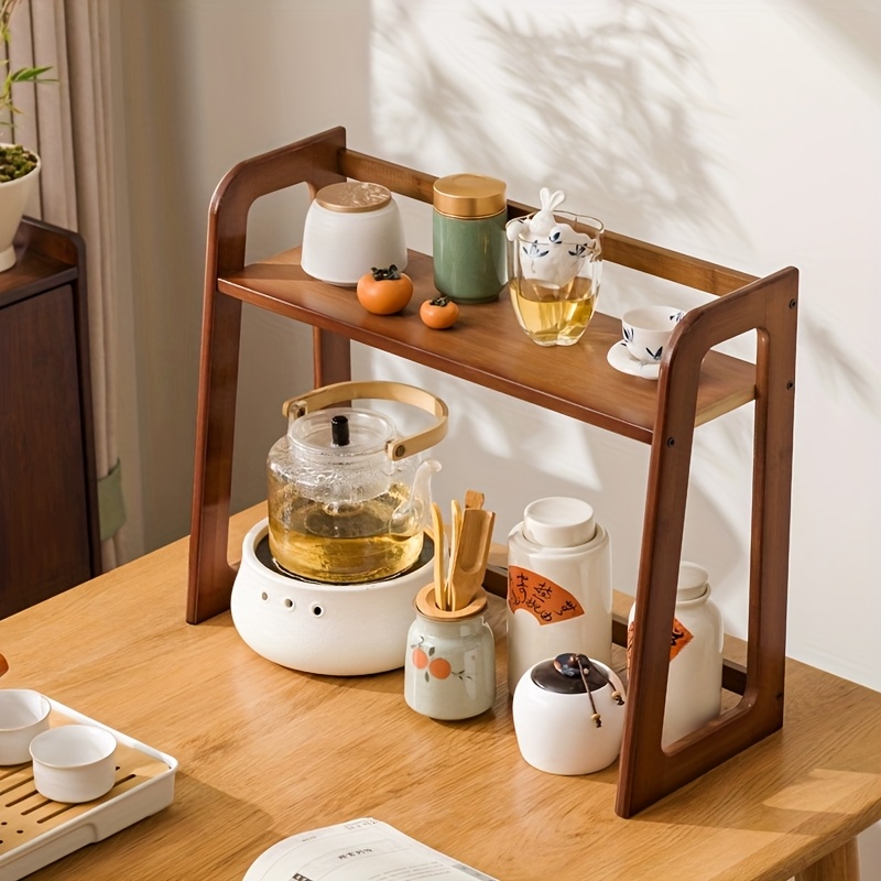 Cup Holder Storage Rack Deskto - Tea Coffee Utensils reseña y precio
