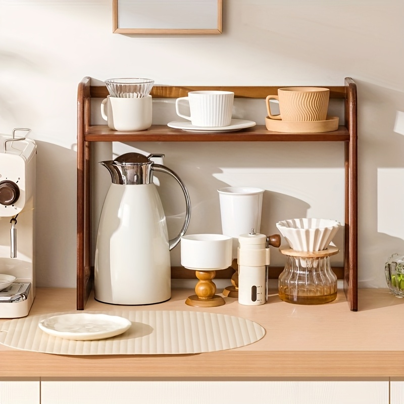Cup Holder Storage Rack Deskto - Tea Coffee Utensils reseña y precio
