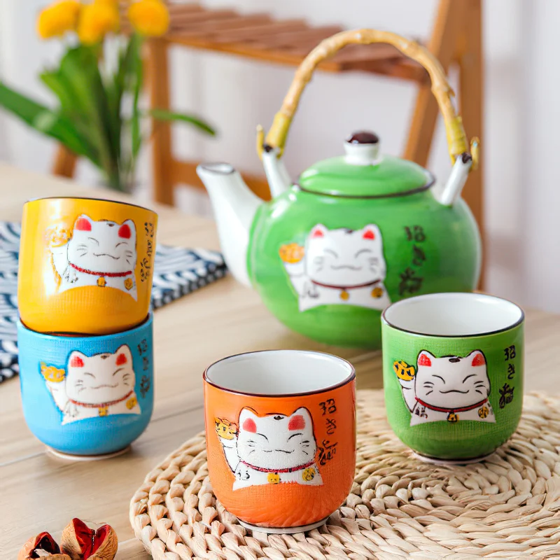 Japan Creative Multicolor Cart - Tea Coffee Pot Set reseña y precio