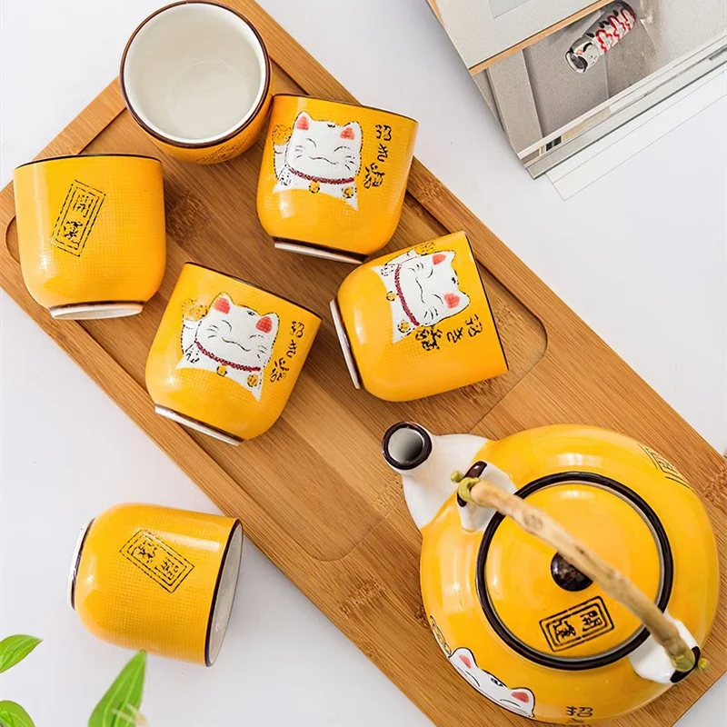 Japan Creative Multicolor Cart - Tea Coffee Pot Set reseña y precio
