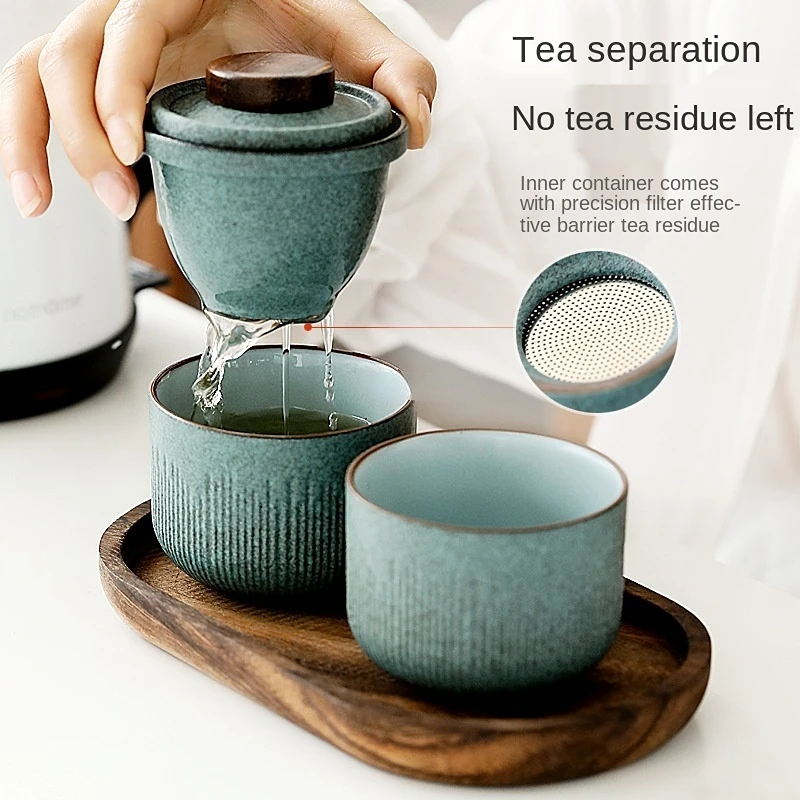 Travel Kung Fu Tea Set Outdoor - Tea Coffee Pot Set reseña y precio