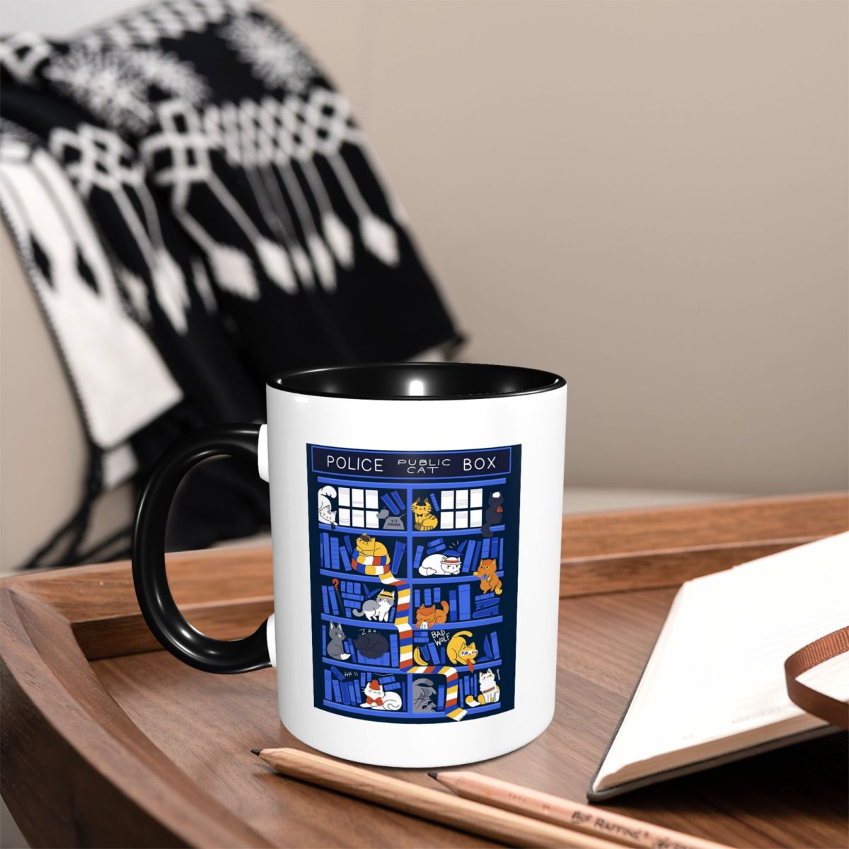 Library Box Who Mug Funny Cera - Coffee Tea Library reseña y precio