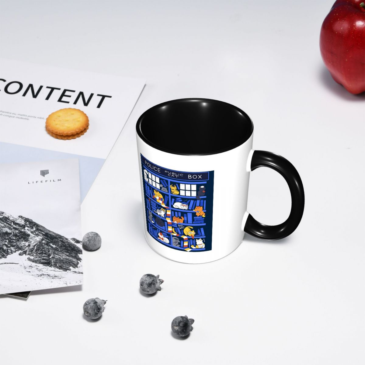 Library Box Who Mug Funny Cera - Coffee Tea Library reseña y precio