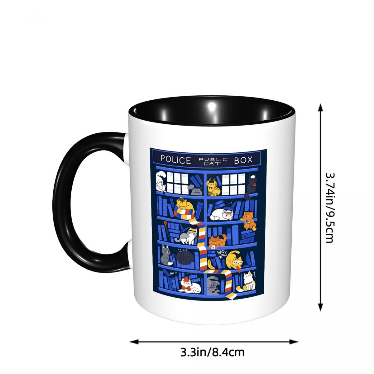 Library Box Who Mug Funny Cera - Coffee Tea Library reseña y precio